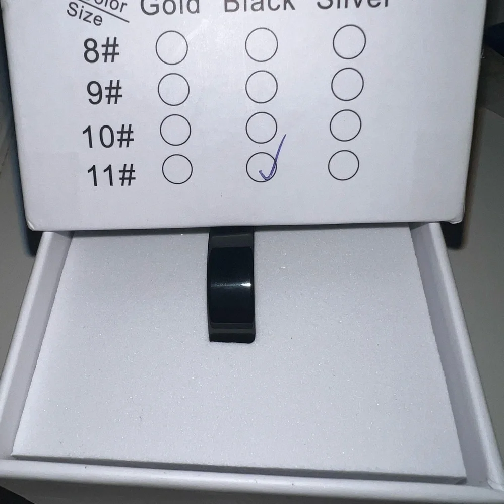 Smart Heart Ring - 1- Black